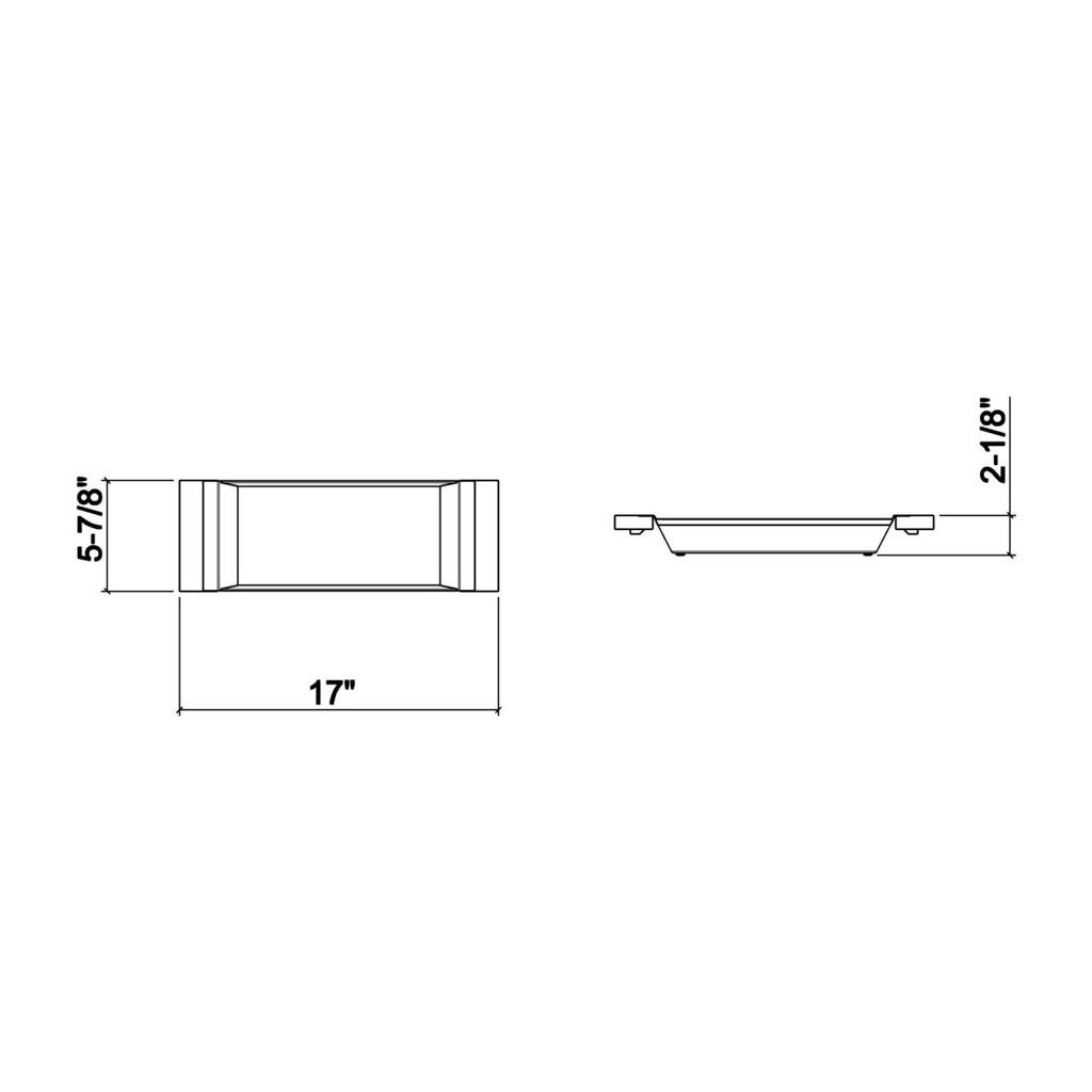 Julien 205320 Tray For 16In Sink Maple Handles 6X17X2-1/4 2