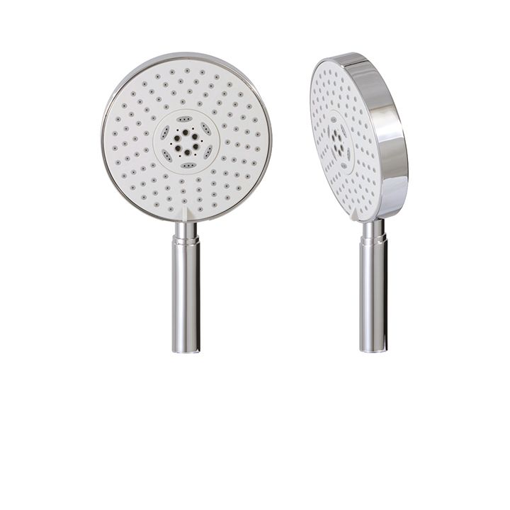 Aquabrass 85279 Grande Round Handshower 3 Functions Brushed Nickel 1