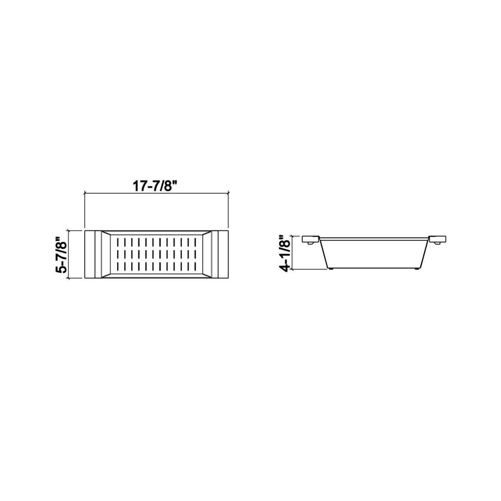 Julien 205224 Colander For 17In Sink Walnut Handles 6X18X4-1/4 2