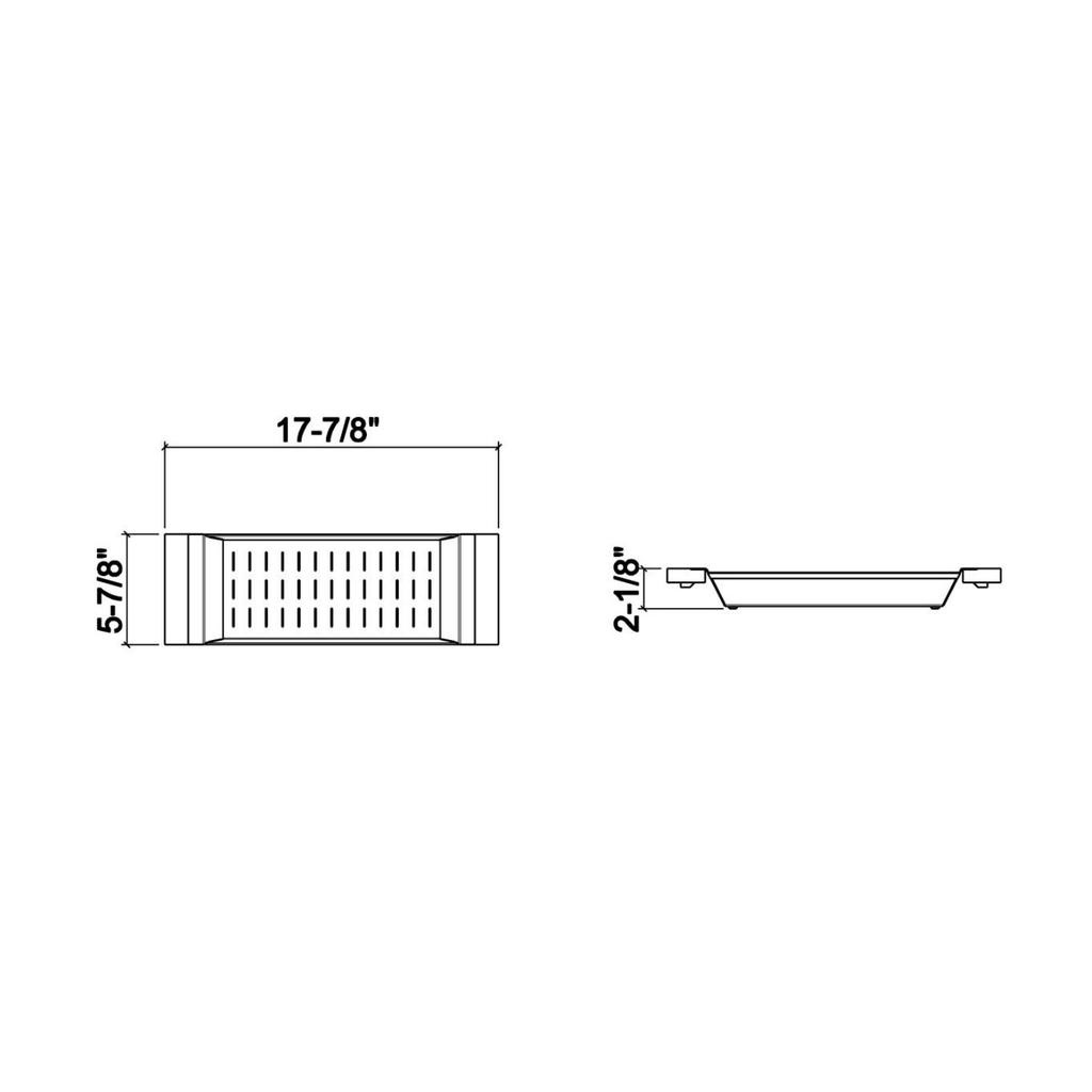 Julien 205218 Colander For 17In Sink Walnut Handles 6X18X2-1/4 2