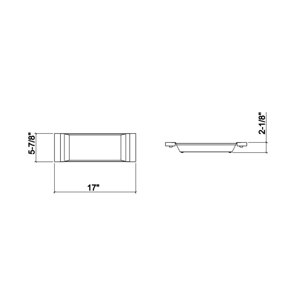 Julien 205220 Tray For 16In Sink Walnut Handles 6X17X2-1/4 2