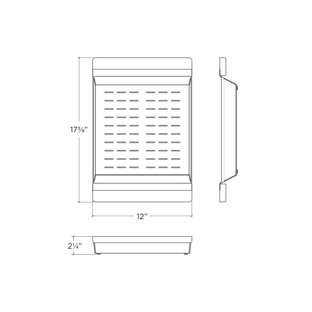 Julien 205040 Colander For Fira Sink W/Ledge Walnut Handles 12X17-1/4X2-1/4 2