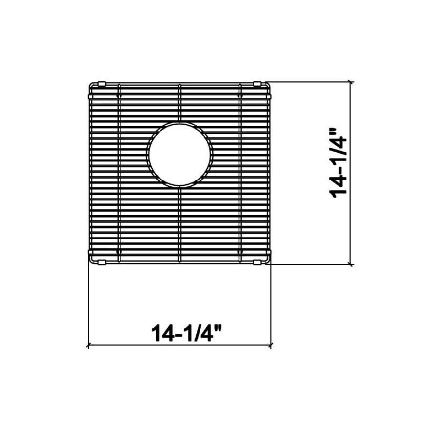 Julien 200926 Grid For Urbanedge J7 And Classic Bar Sink 15X15 2