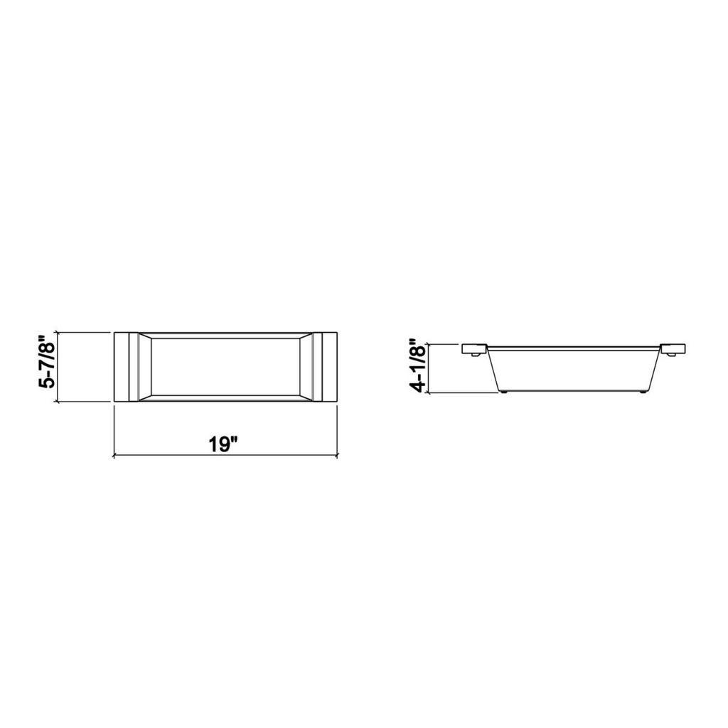 Julien 205228 Bin For 18In Sink Walnut Handles 6X19X4-1/4 2