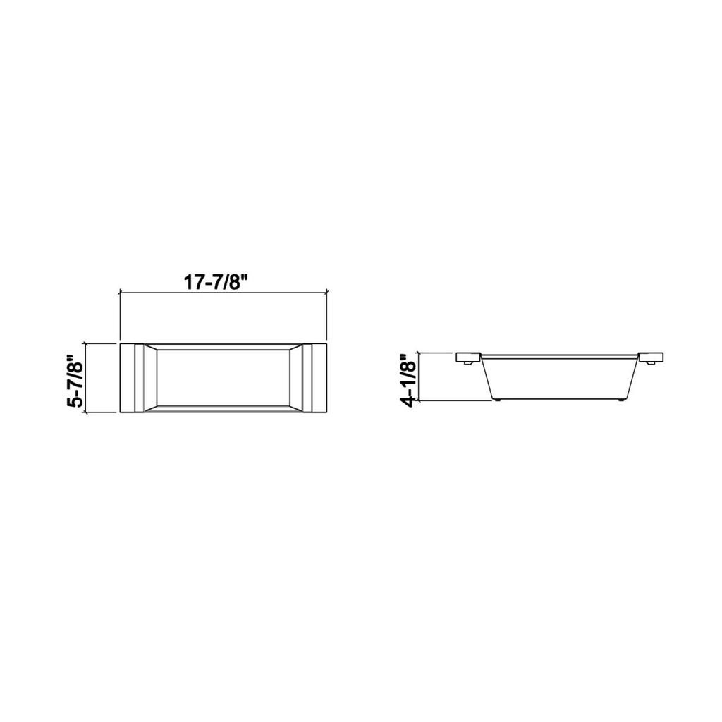 Julien 205227 Bin For 17In Sink Walnut Handles 6X18X4-1/4 2