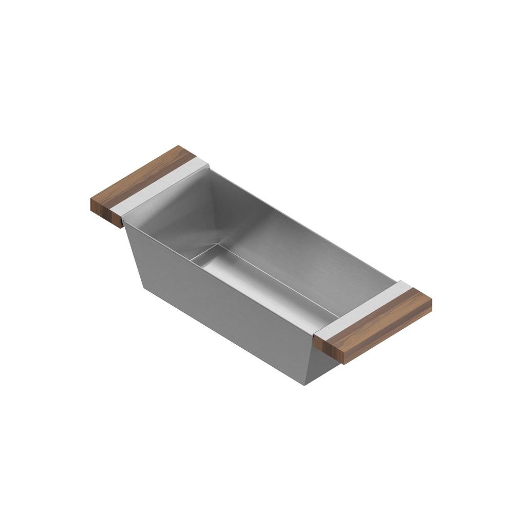 Julien 205226 Bin For 16In Sink Walnut Handles 6X17X4-1/4 1