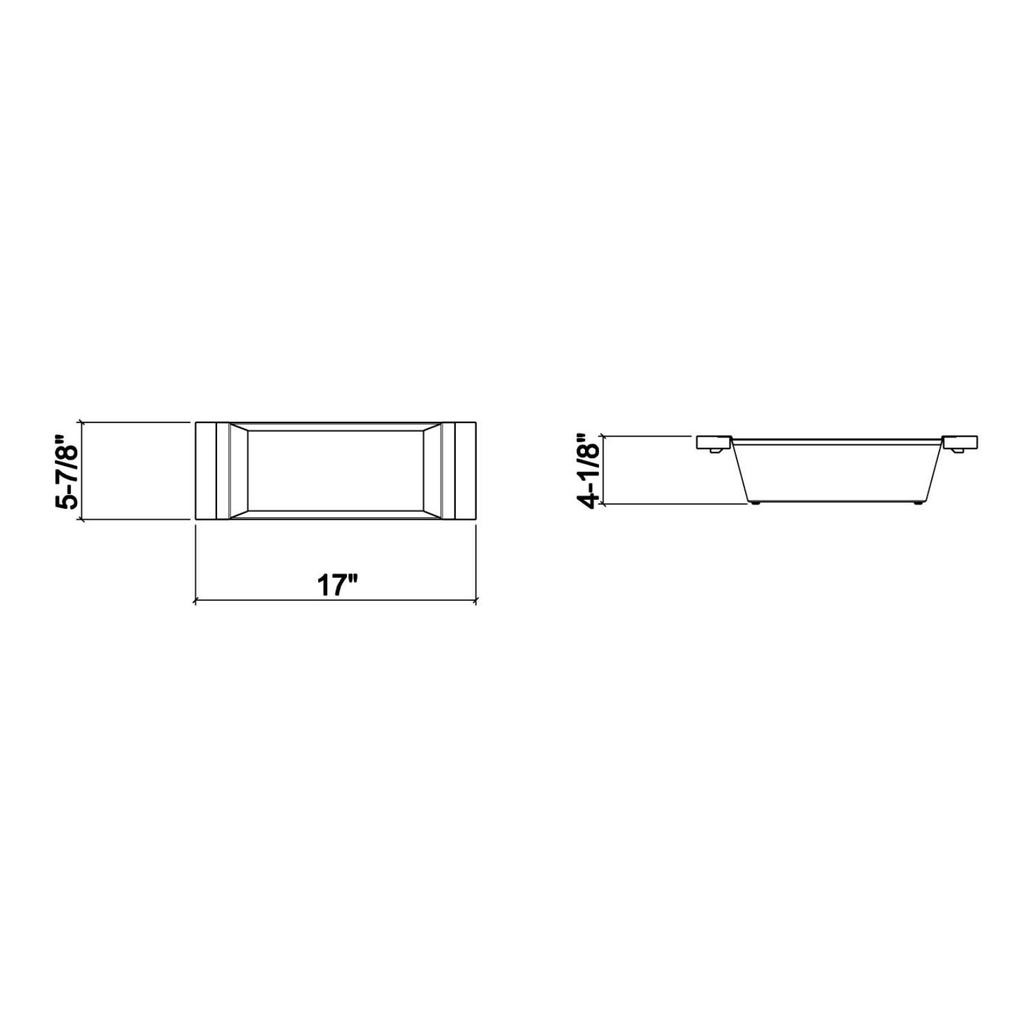 Julien 205226 Bin For 16In Sink Walnut Handles 6X17X4-1/4 2