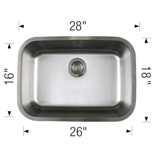 Blanco 401028 Stellar U Super Single Undermount Kitchen Sink 3