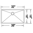 Blanco 400469 Radius 10 U Super Single Undermount Kitchen Sink 4