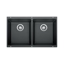 Blanco 400580 Precis U 2 Double Undermount Kitchen Sink Anthracite 1