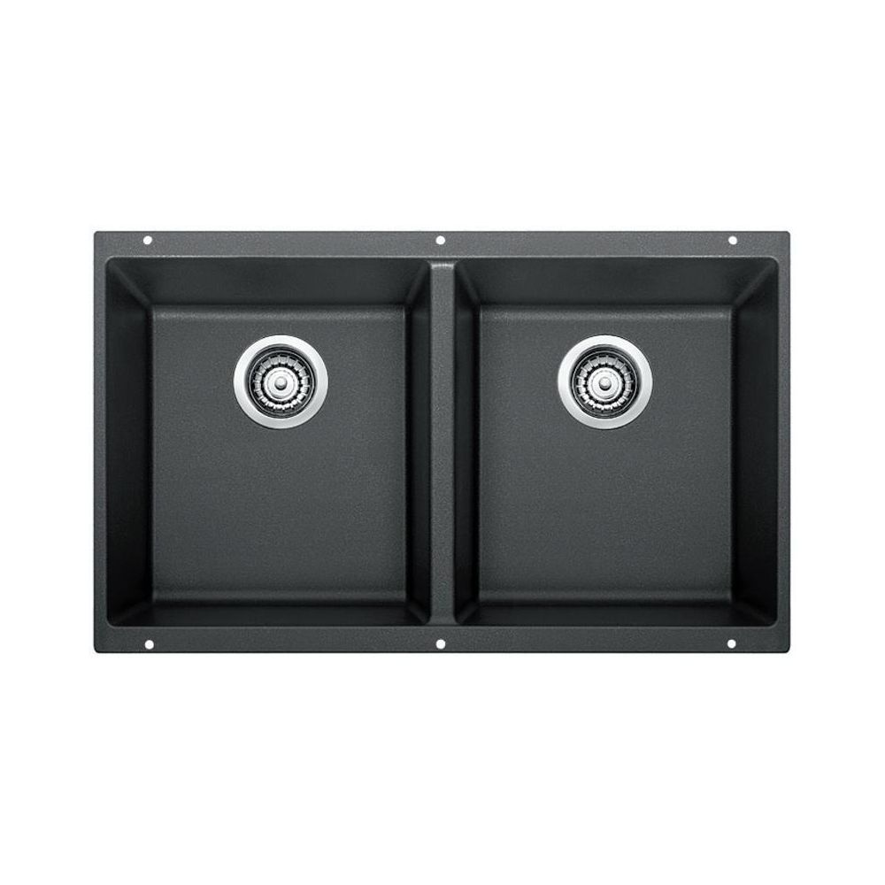 Blanco 400580 Precis U 2 Double Undermount Kitchen Sink Anthracite 1