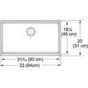 Franke Farm House FHK710-30 Fireclay White Sink 2