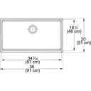 Franke Farm House FHK710-36 Fireclay White Sink 2