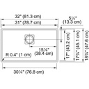 Franke Peak PKG11031ONY Fragranite Onyx Sink 2