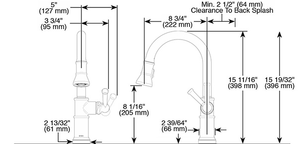 Brizo 63025LF ARTESSO Single Handle Pull Down Kitchen Faucet 2