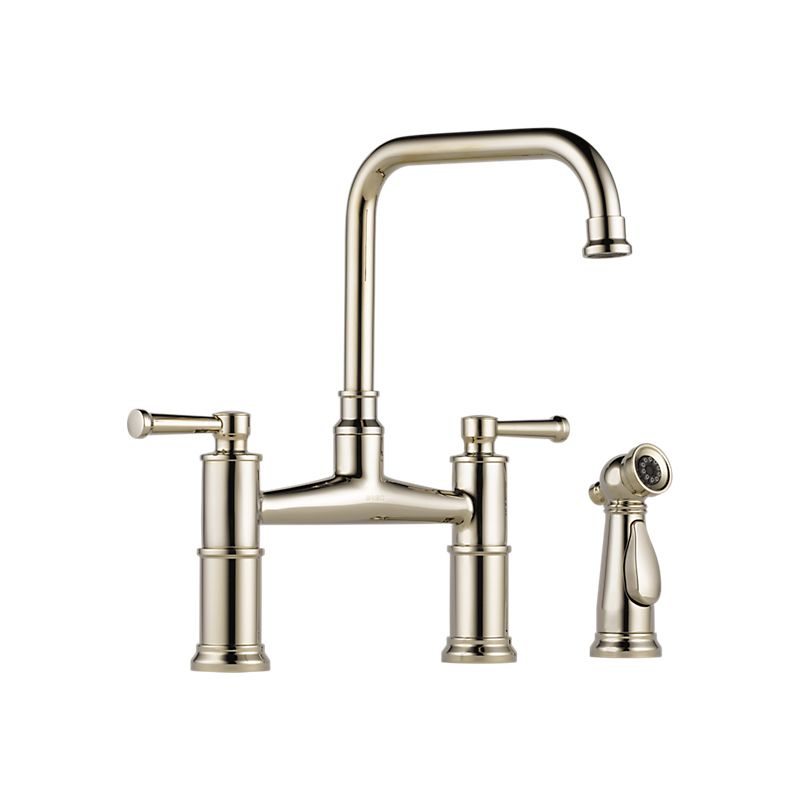 Brizo 62525LF ARTESSO Two Handle Bridge Kitchen Faucet With Spray 1