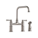 Brizo 62525LF ARTESSO Two Handle Bridge Kitchen Faucet With Spray 1