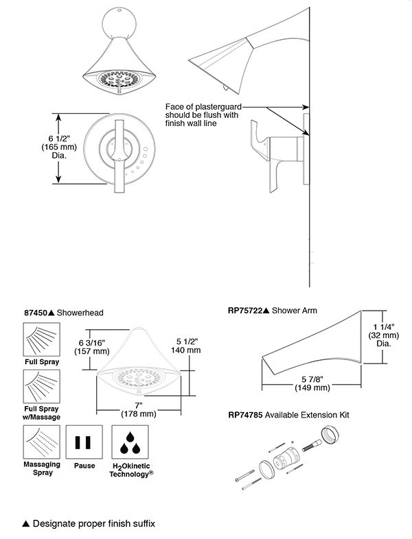 Brizo T60250 Sotria Tempassure Thermostatic Shower 2