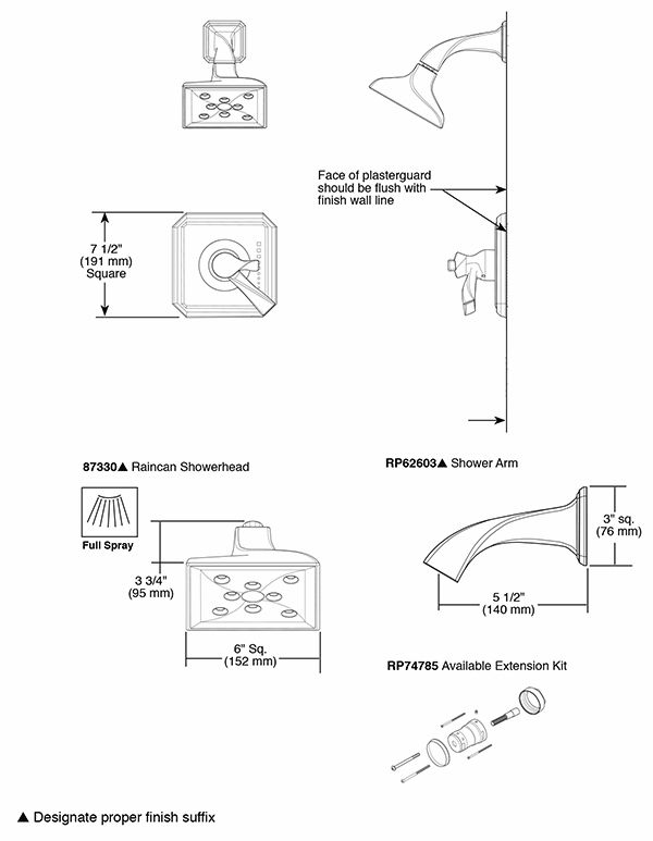 Brizo T60230 Virage Tempassure Thermostatic Shower 2