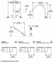 Brizo T67380 Siderna Roman Tub Trim Less Handles 4