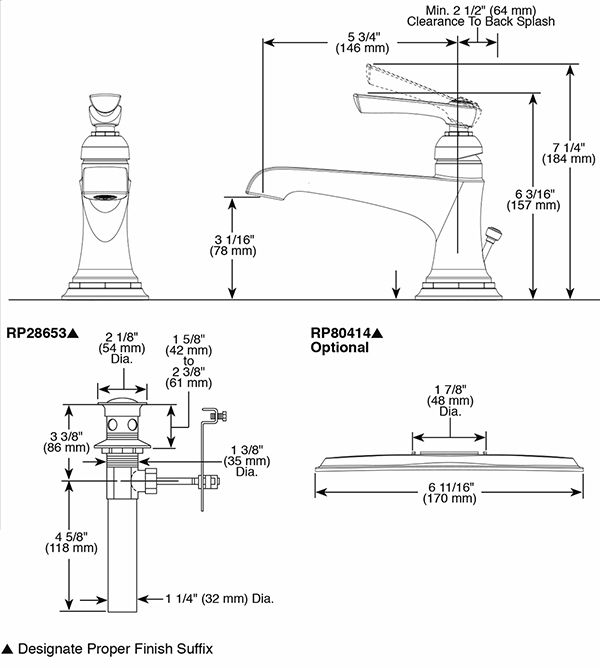 Brizo 65060LF Rook Single Handle Lavatory Faucet 2