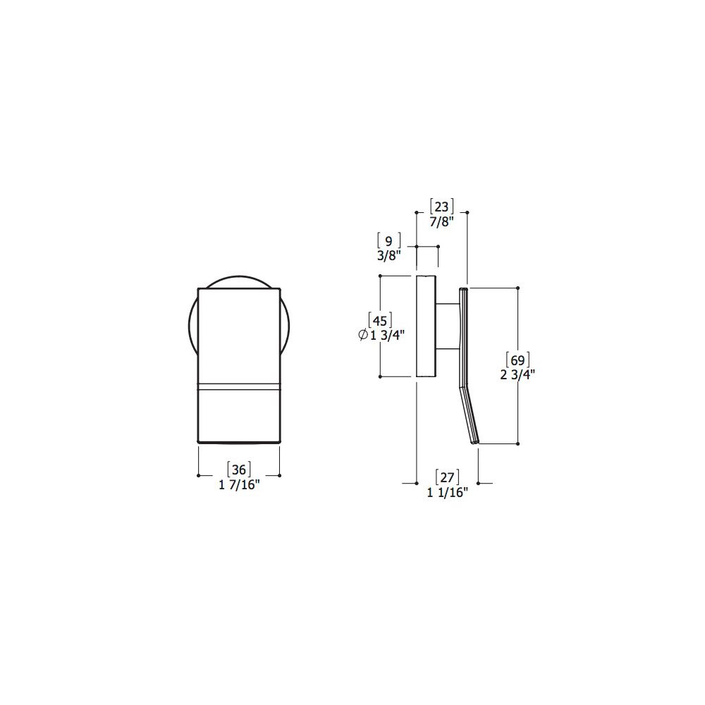 Aquabrass 19495 Thermostatic Valves Handles Chicane Handle For Thermostatic Valve Brushed Nickel 2