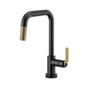 Brizo 64054LF Litze Smart Touch Pull Down Square Spout Faucet Luxe Gold Matte Black 1