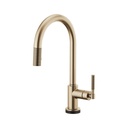 Brizo 64043LF Litze Smart Touch Pull Down Arc Spout Faucet Luxe Gold 1