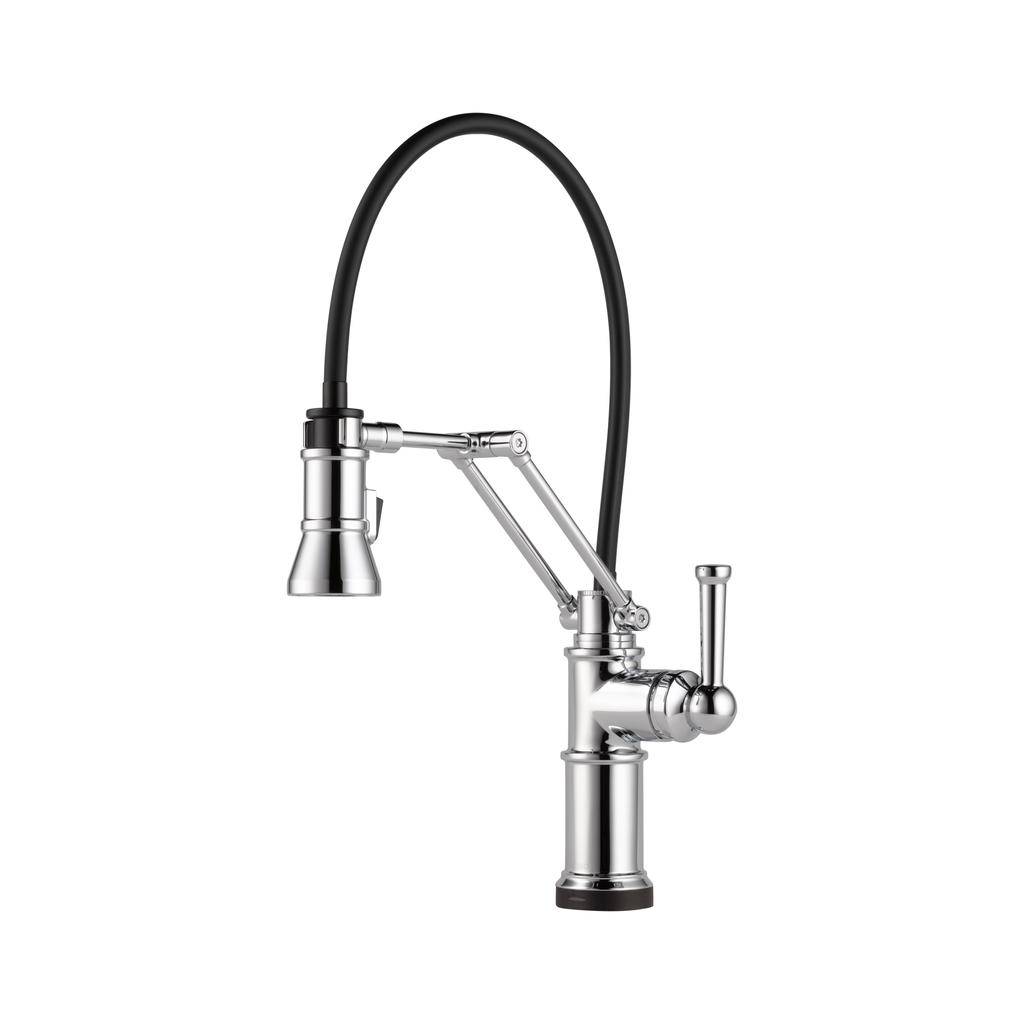 Brizo 64225LF Artesso Smart Touch Articulating Kitchen Faucet Chrome 1