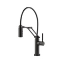 Brizo 64221LF Solna Articulating Kitchen Faucet Matte Black 1