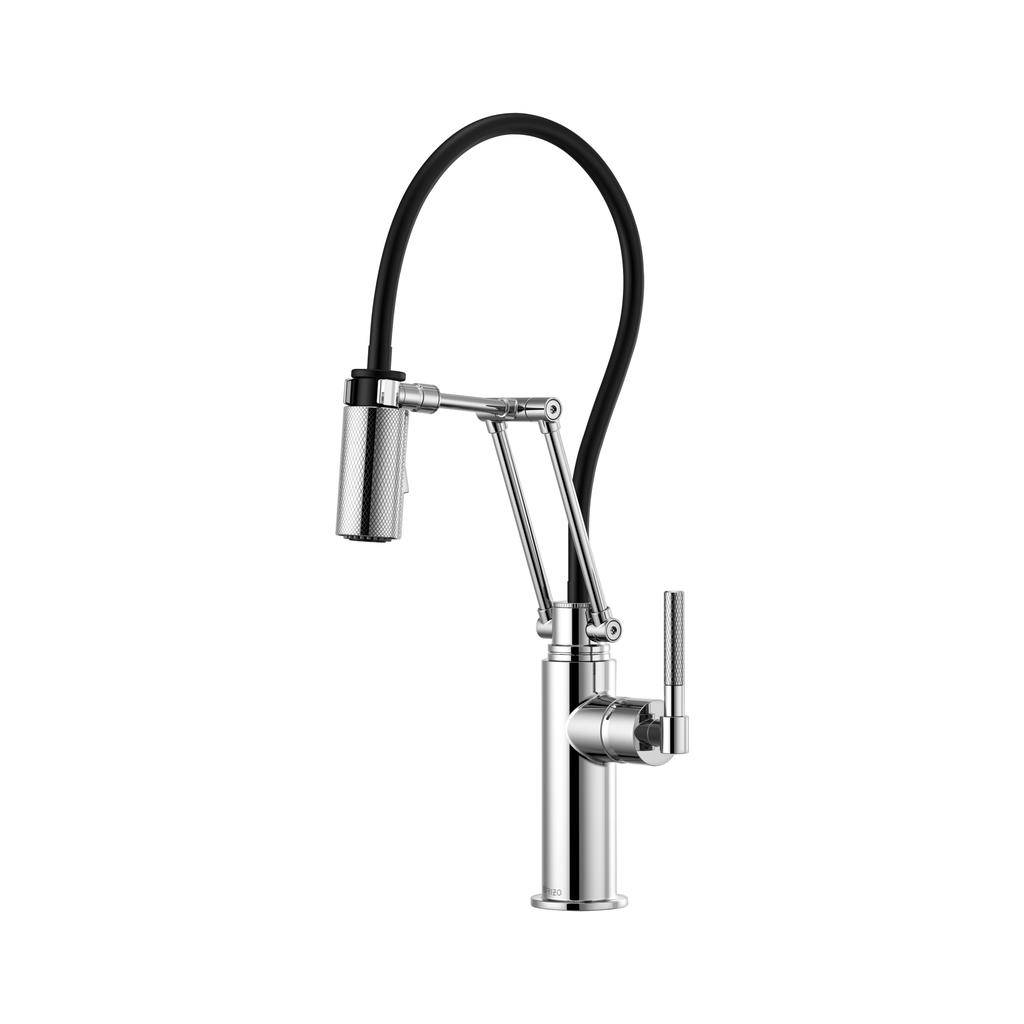 Brizo 63243LF Litze Articulating Knurled Handle Faucet Chrome 1