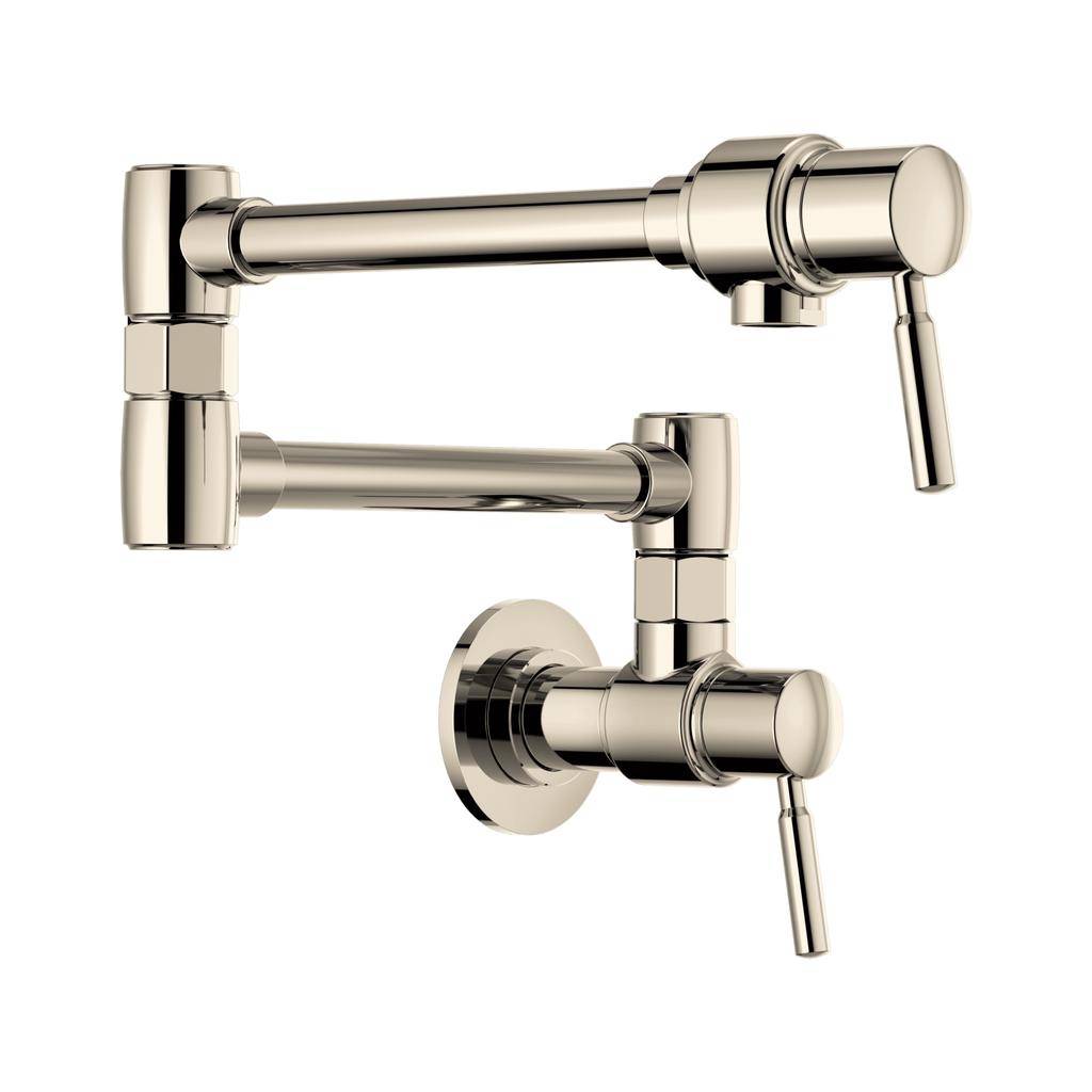 Brizo 62820LF Euro Wall Mount Pot Filler Polished Nickel 1