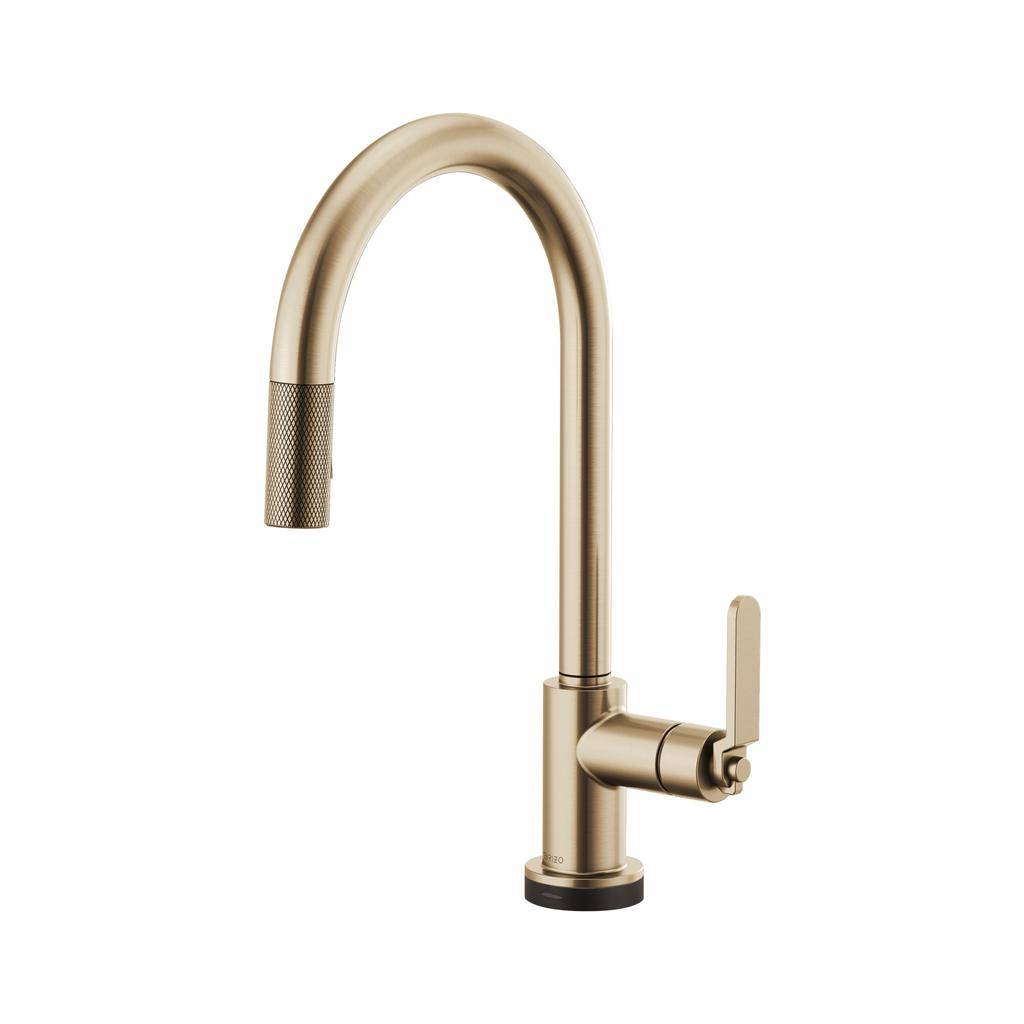 Brizo 64044LF Litze Smart Touch Pull Down Arc Spout Faucet Luxe Gold 1