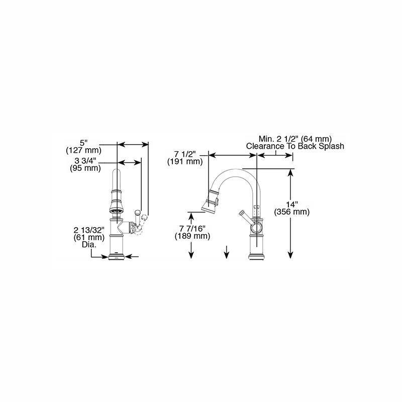 Brizo 64925LF Artesso Smart Touch Pull Down Prep Faucet Stainless 2