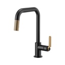 Brizo 63054LF Litze Pull Down Square Spout Faucet Luxe Gold Matte Black 1