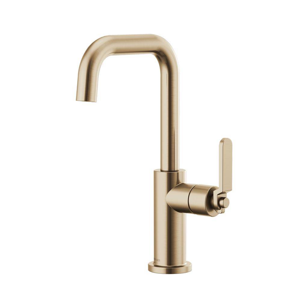 Brizo 61054LF Litze Square Spout Bar Faucet Luxe Gold 1