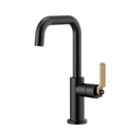 Brizo 61054LF Litze Square Spout Bar Faucet Luxe Gold Matte Black 1