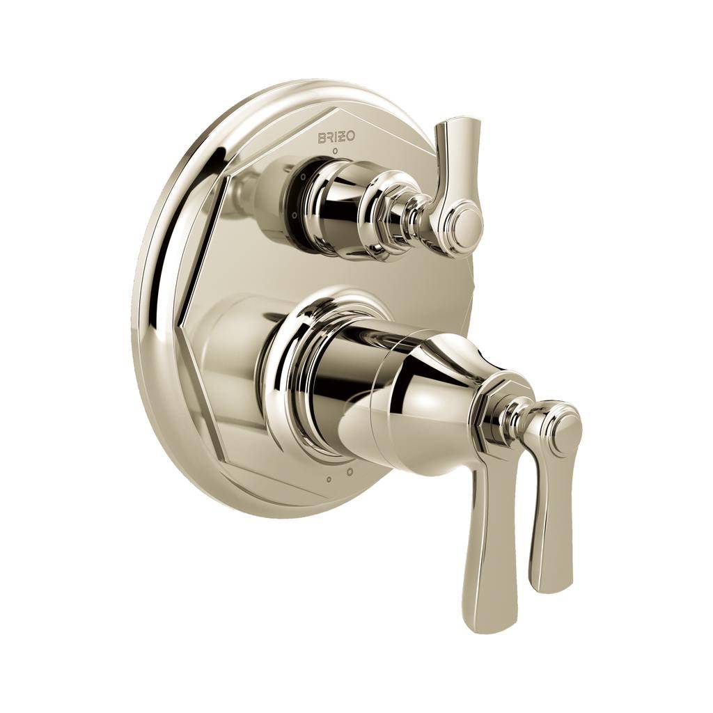 Brizo T75561 Rook Thermostatic Valve 3 Function Diverter Trim Polished Nickel 1