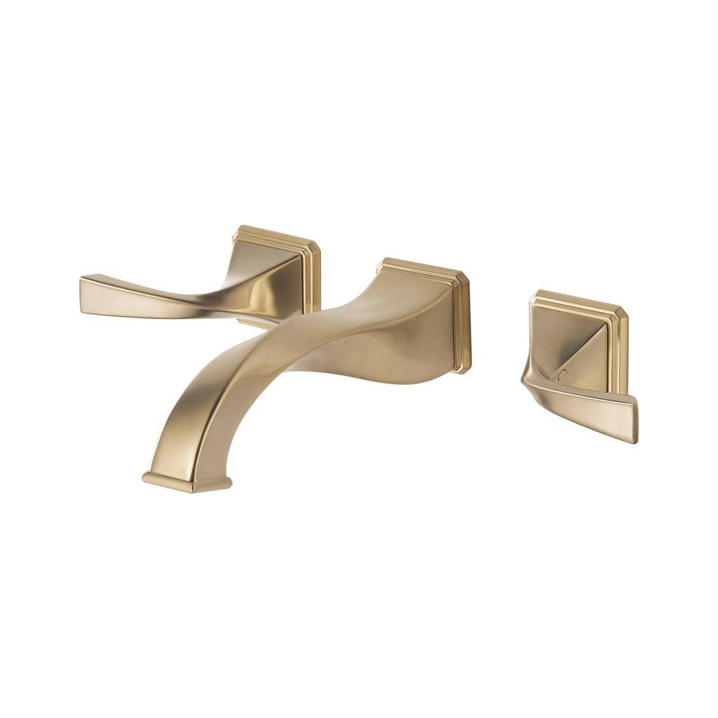 Brizo 65830LF Virage Wall Mount Lavatory Faucet Luxe Gold 1