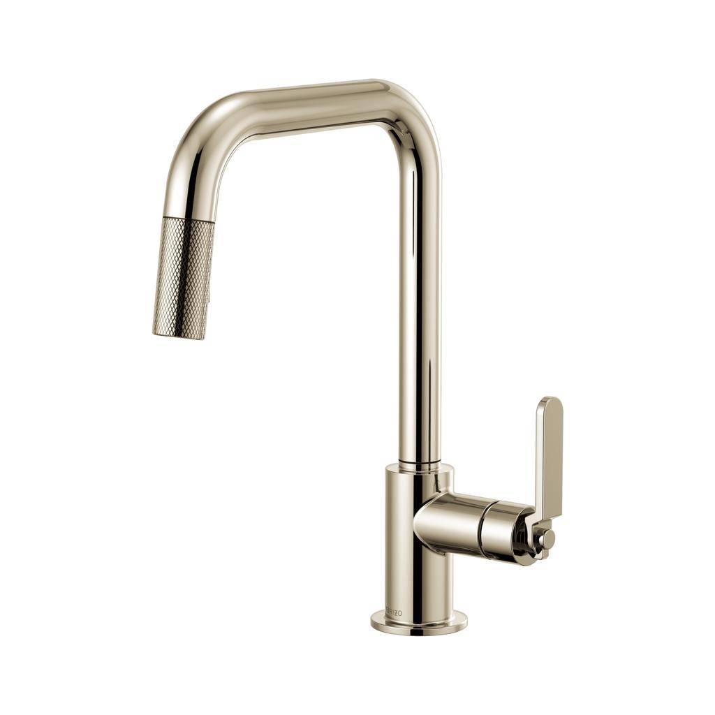 Brizo 63054LF Litze Pull Down Square Spout Faucet Polished Nickel 1