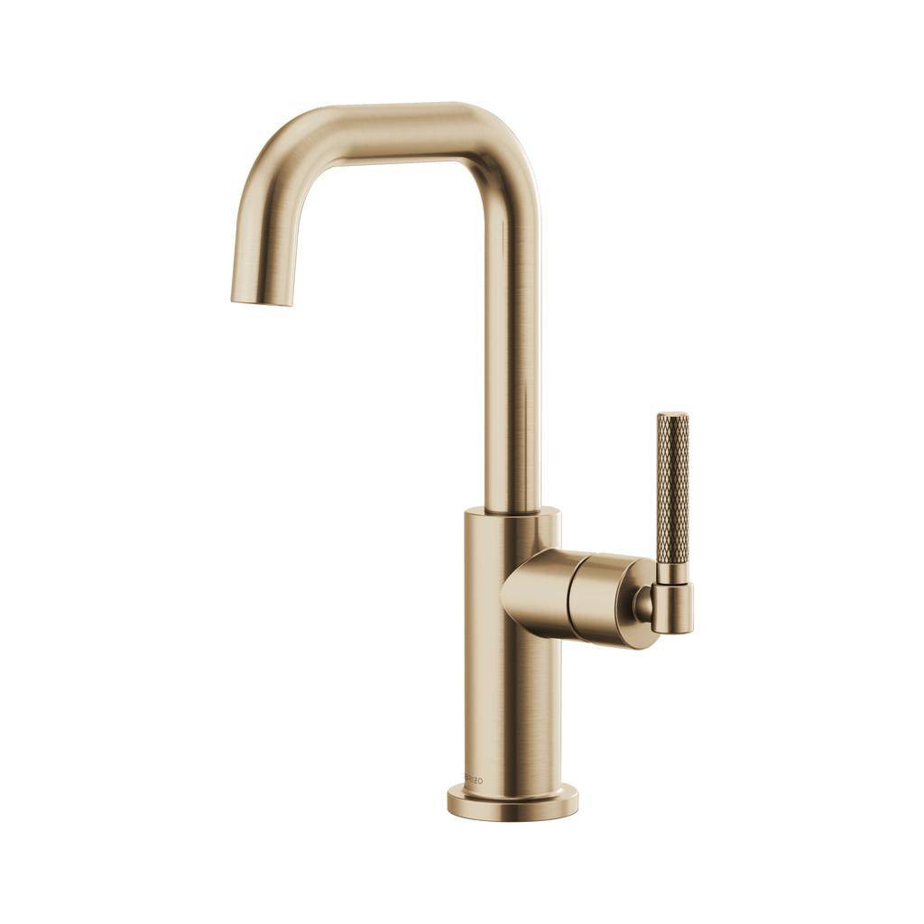 Brizo 61053LF Litze Square Spout Bar Faucet Luxe Gold 1