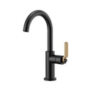 Brizo 61044LF Litze Arc Spout Bar Faucet Luxe Gold Matte Black 1