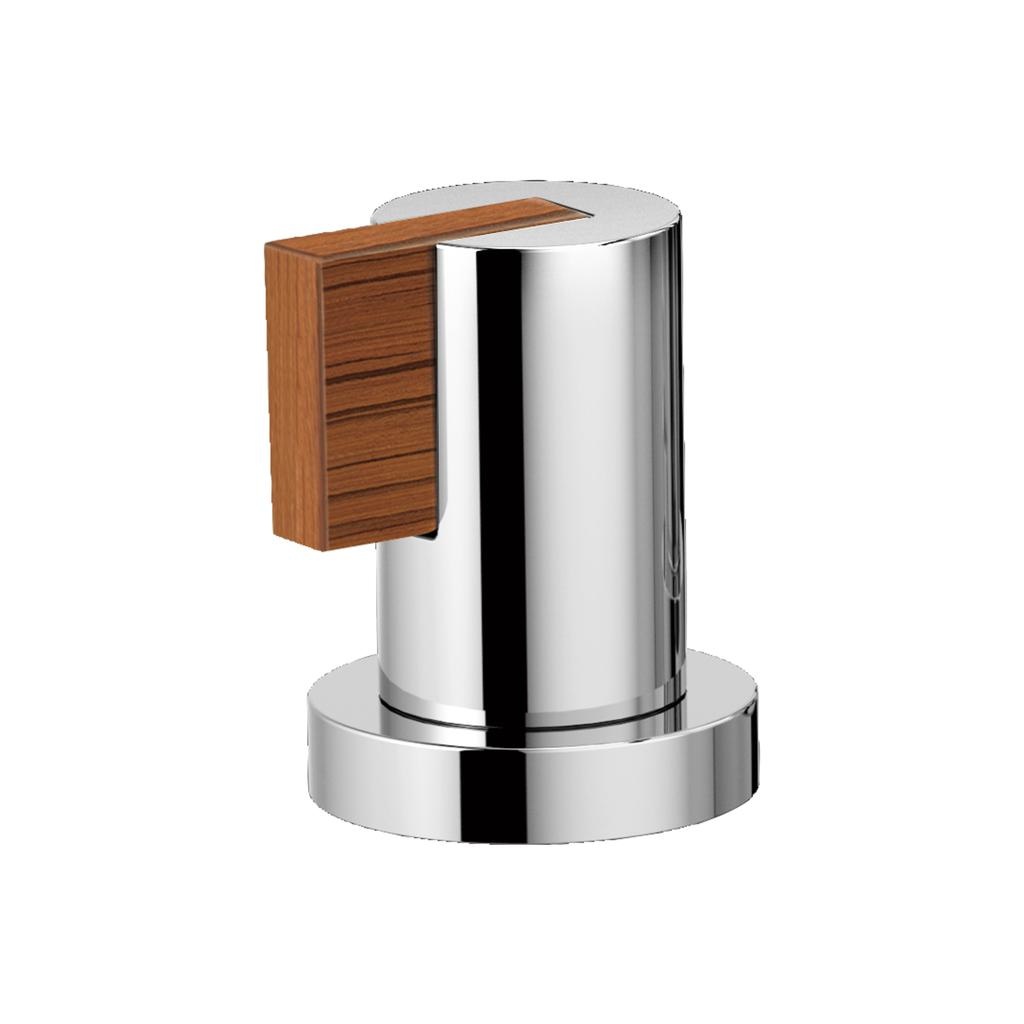 Brizo HL632 Litze Roman Tub Handle Kit Lever Chrome Teak Wood 1