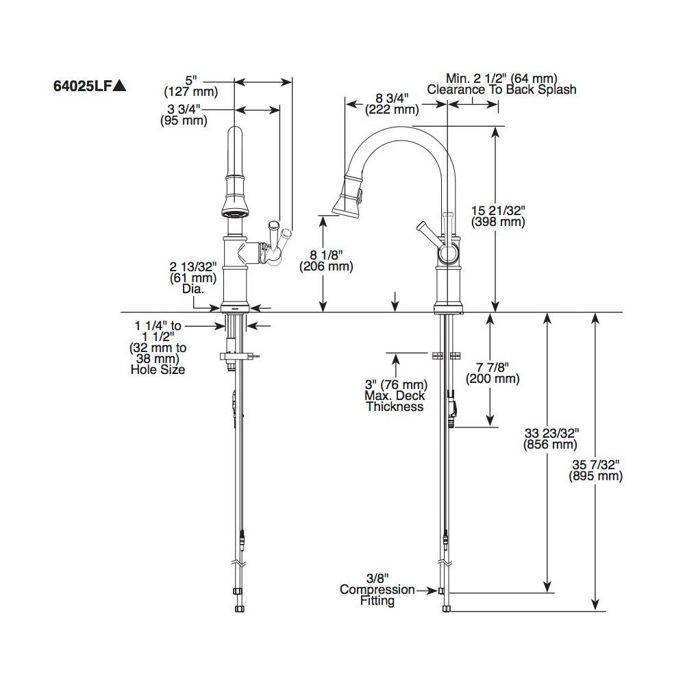 Brizo 64925LF-GL Artesso Prep Faucet With Smarttouch Technology Luxe Gold 3