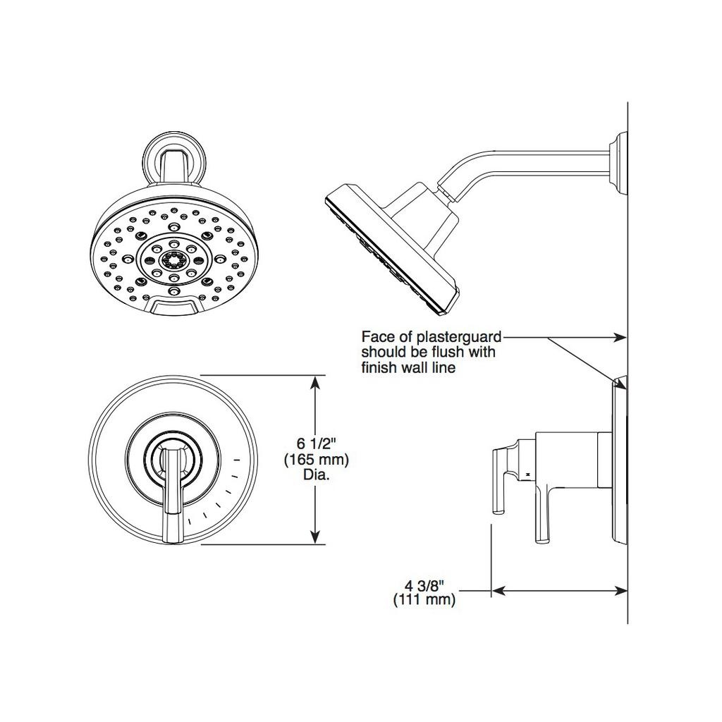 Brizo T60298-GL Levoir Tempassure Thermostatic Shower Only Luxe Gold 2