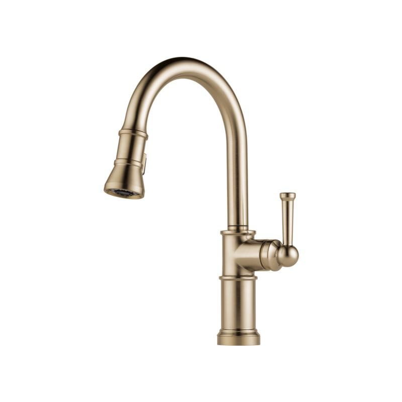 Brizo 63025LF-GL Artesso Pull Down Kitchen Faucet Luxe Gold 1