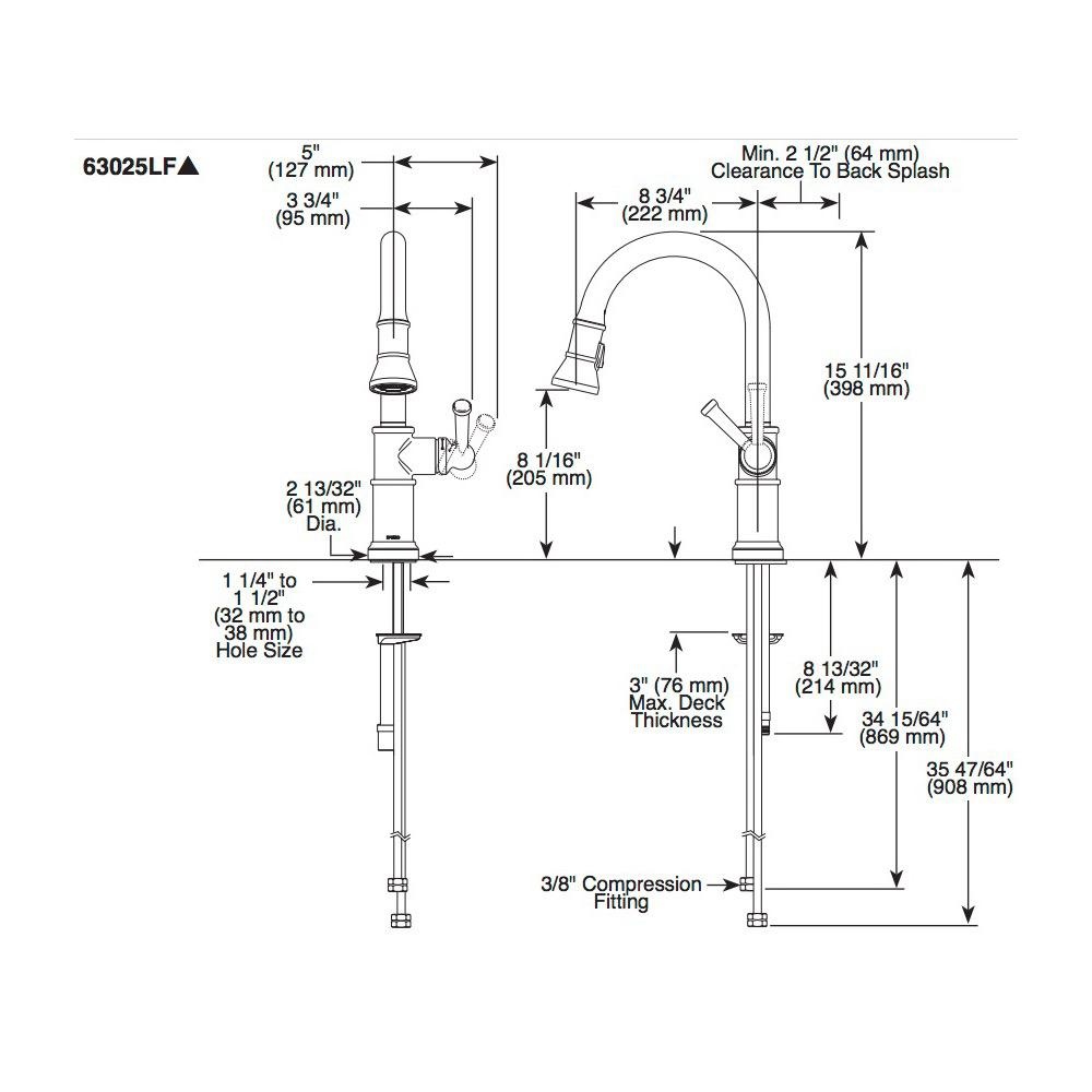 Brizo 63025LF-GL Artesso Pull Down Kitchen Faucet Luxe Gold 2