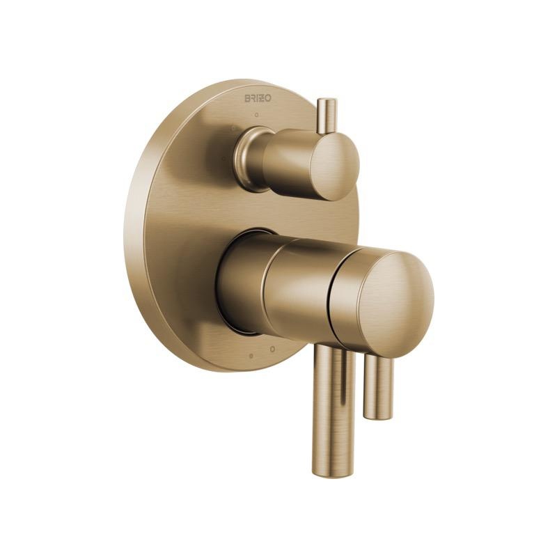 Brizo T75575-GL Odin Tempassure Thermostatic Valve 3 Function Diverter Luxe Gold 1