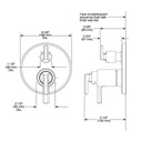 Brizo T75598-SL Levoir Tempassure Thermostatic Valve With 3 Function Diverter Trim Luxe Steel 2