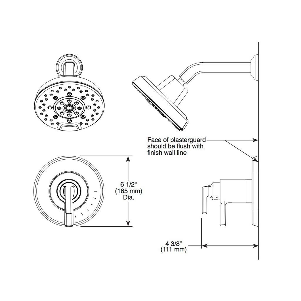 Brizo T60098-SL Levoir Tempassure Thermostatic Valve Trim Luxe Steel 2